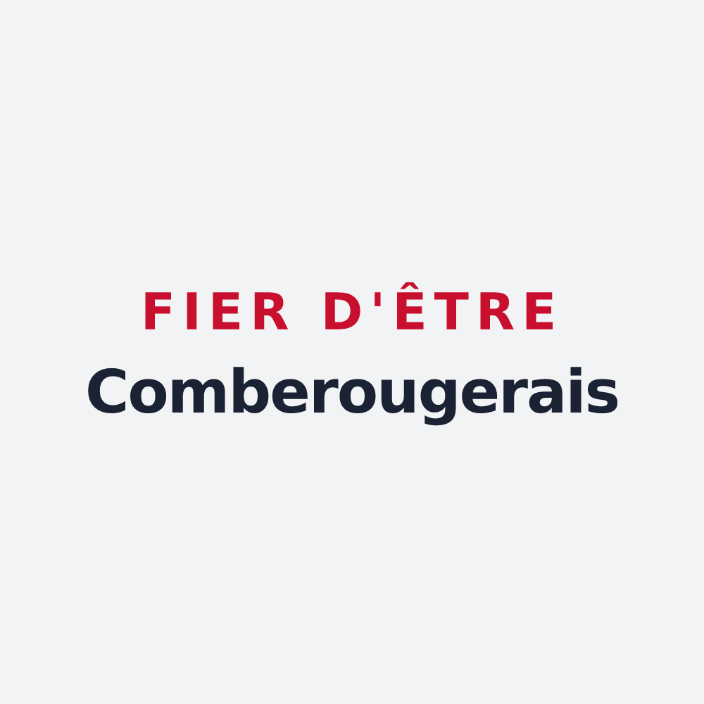 Poster « Fier d'être Comberougerais » — design pour Comberouger