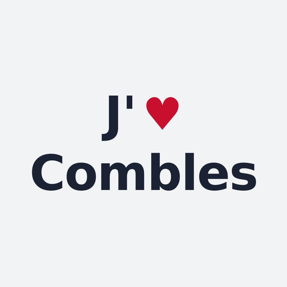 Poster personnalisé Combles — design J'aime Combles