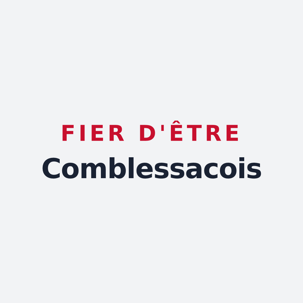 Poster « Fier d'être Comblessacois » — design pour Comblessac