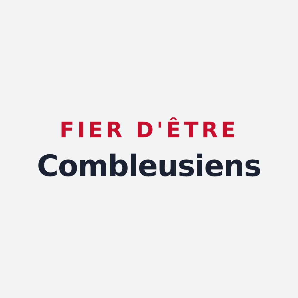Poster « Fier d'être Combleusiens » — design pour Combleux