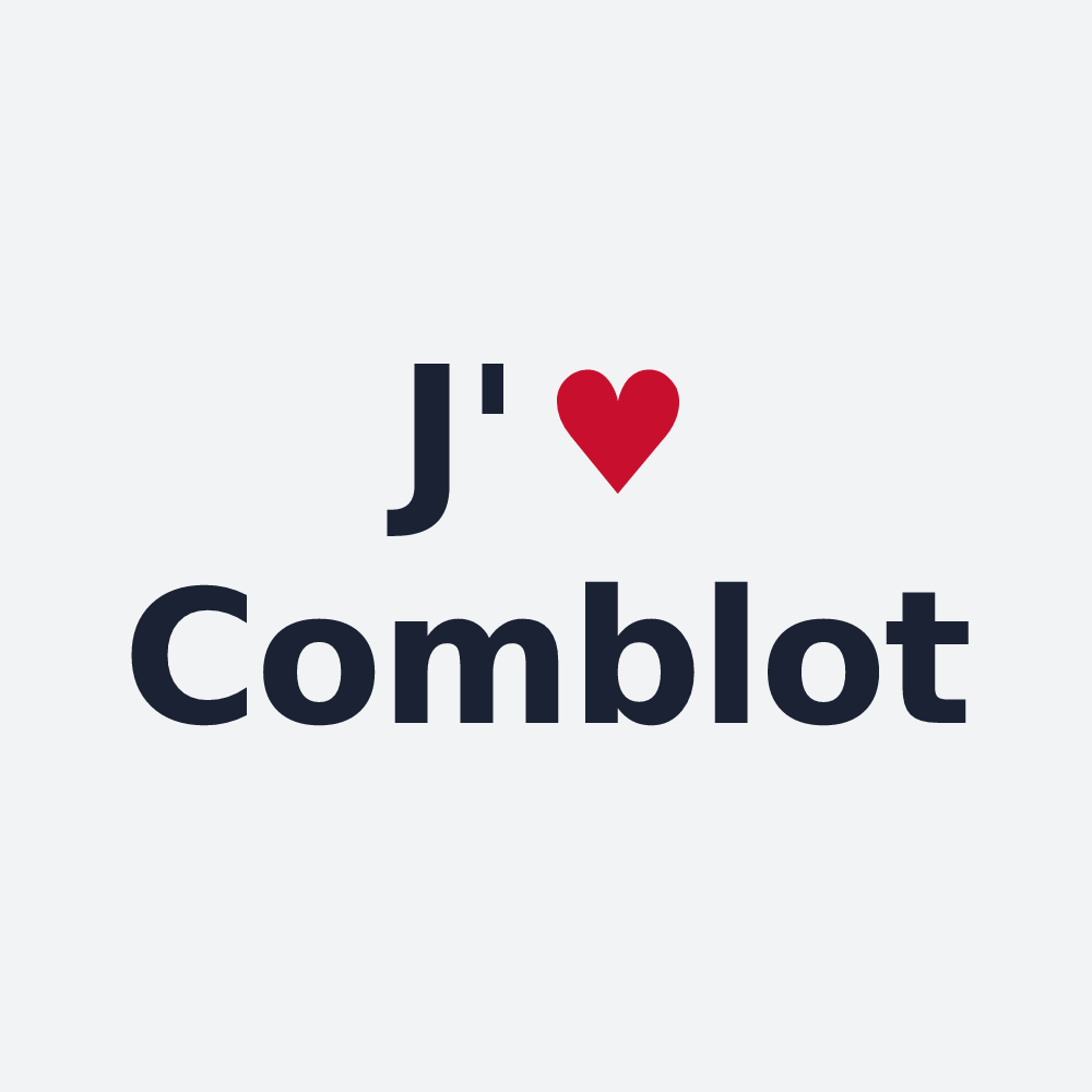 Poster personnalisé Comblot — design J'aime Comblot