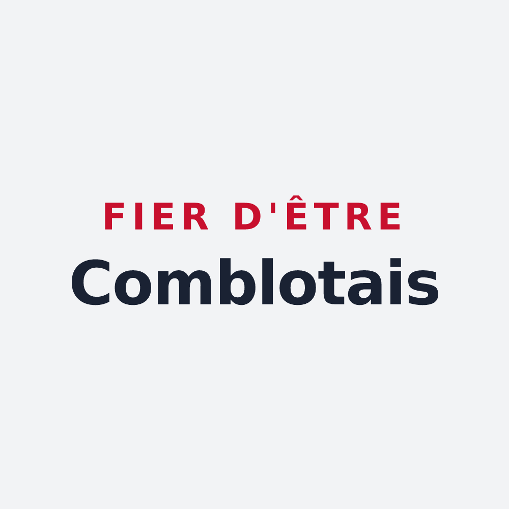 Poster « Fier d'être Comblotais » — design pour Comblot
