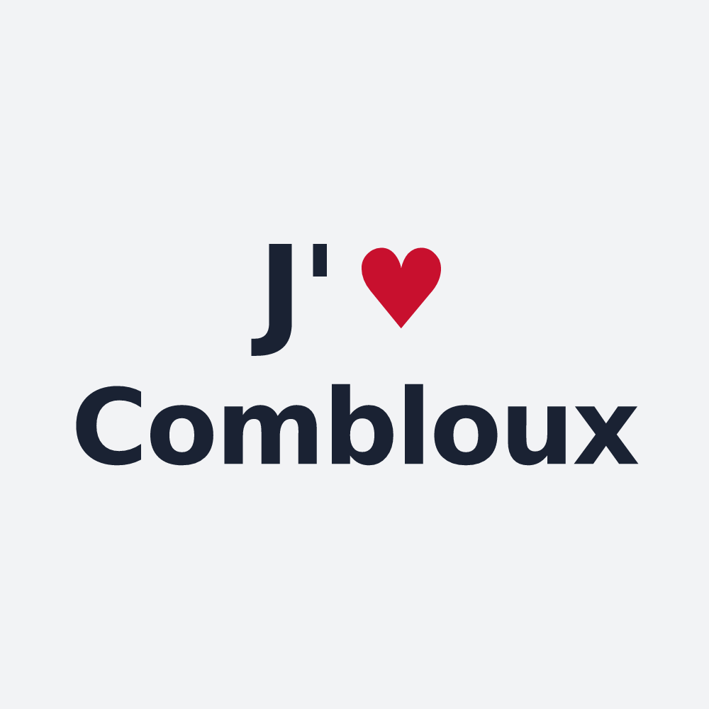 Poster personnalisé Combloux — design J'aime Combloux