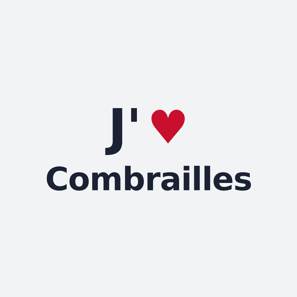 Poster personnalisé Combrailles — design « J'aime Combrailles » imprimé sur le poster