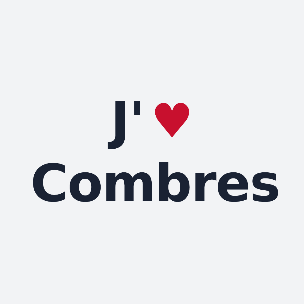 Poster personnalisé Combres — design J'aime Combres