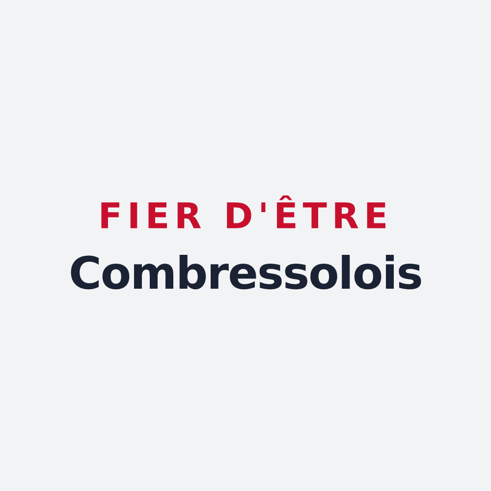 Poster « Fier d'être Combressolois » — design pour Combressol