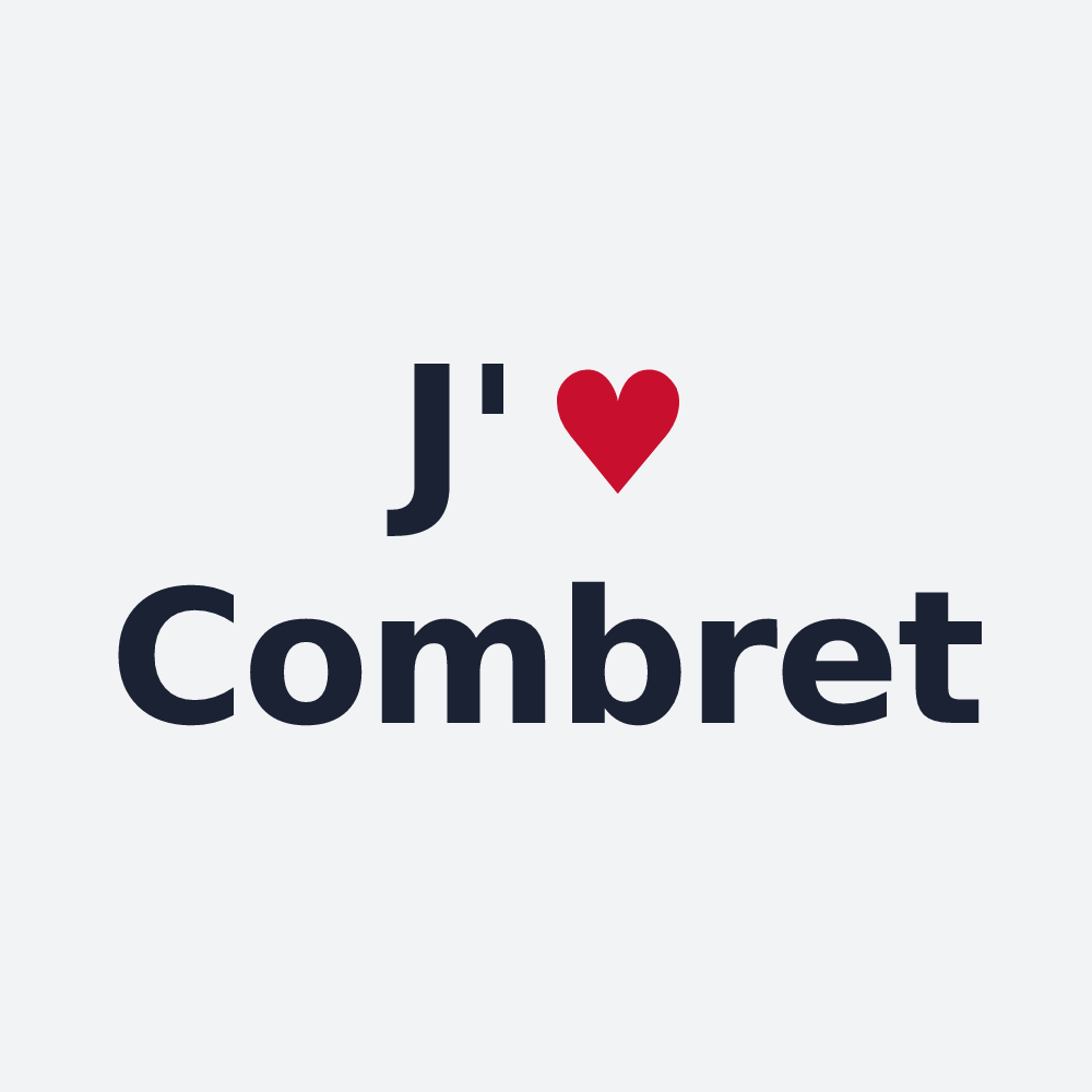 Poster personnalisé Combret — design J'aime Combret