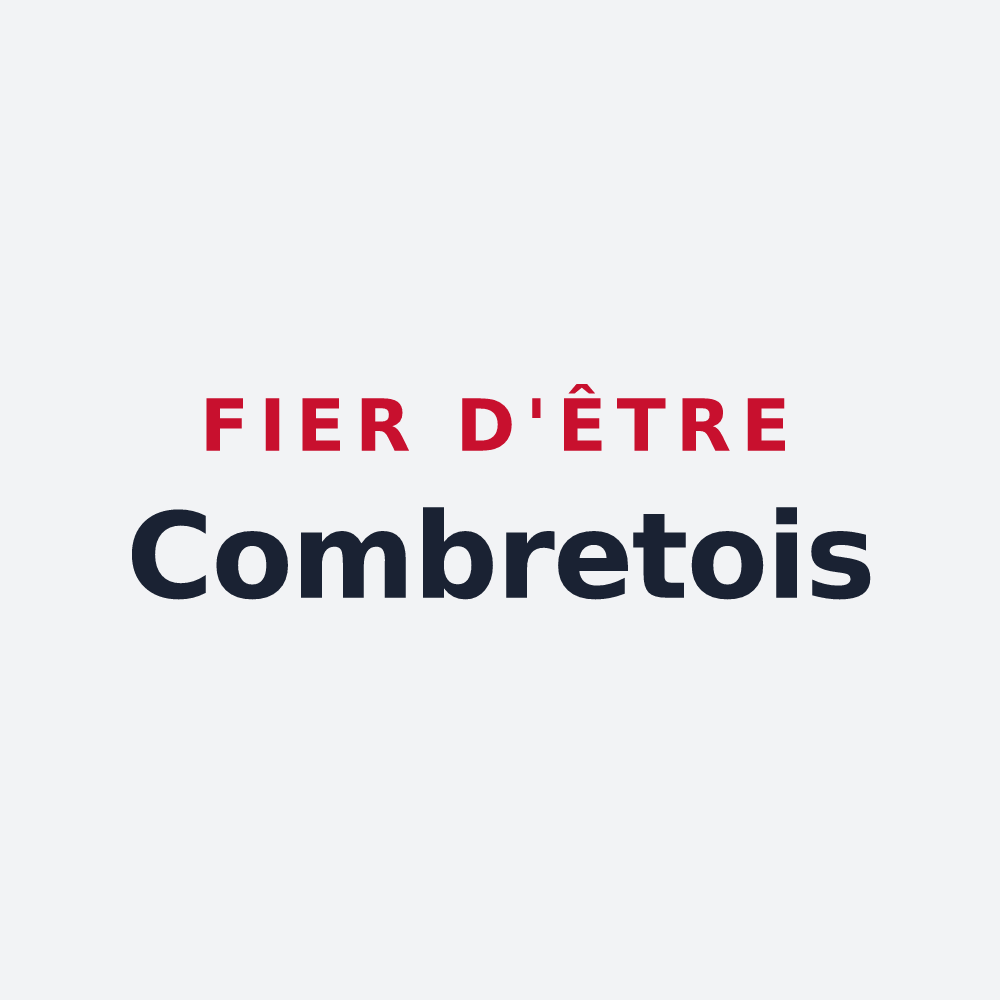 Poster « Fier d'être Combretois » — design pour Combret