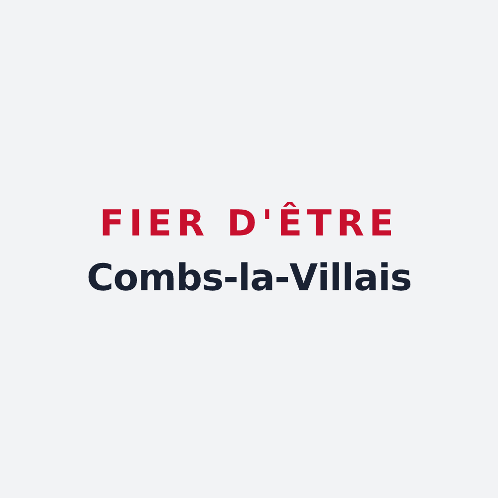 Poster « Fier d'être Combs-la-Villais » — design pour Combs-la-Ville