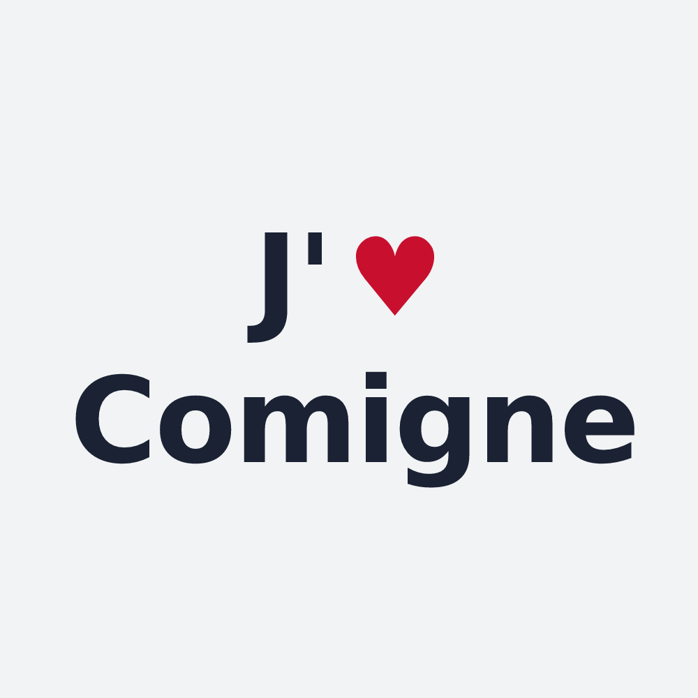 Poster personnalisé Comigne — design J'aime Comigne