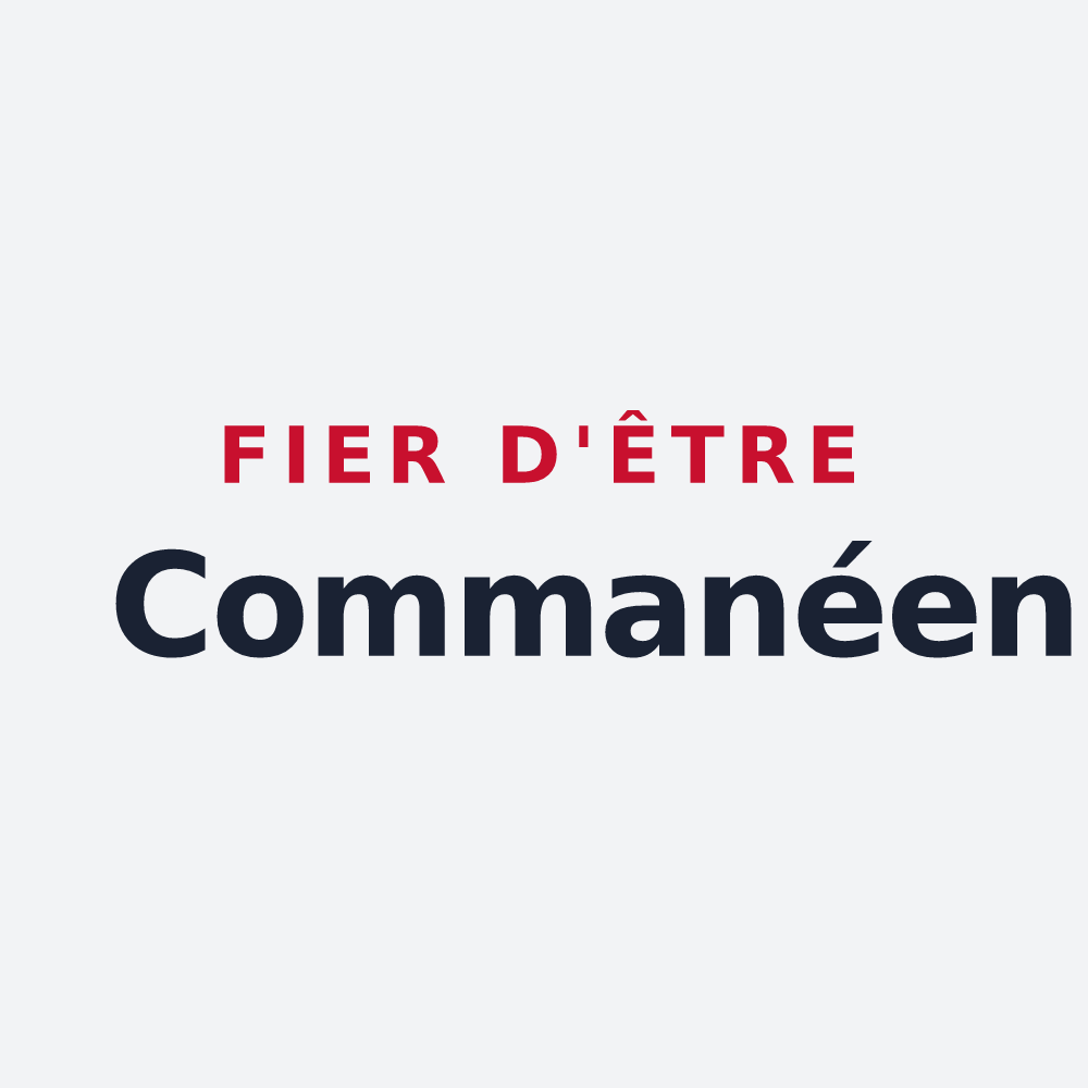 Poster « Fier d'être Commanéen » — design pour Commana