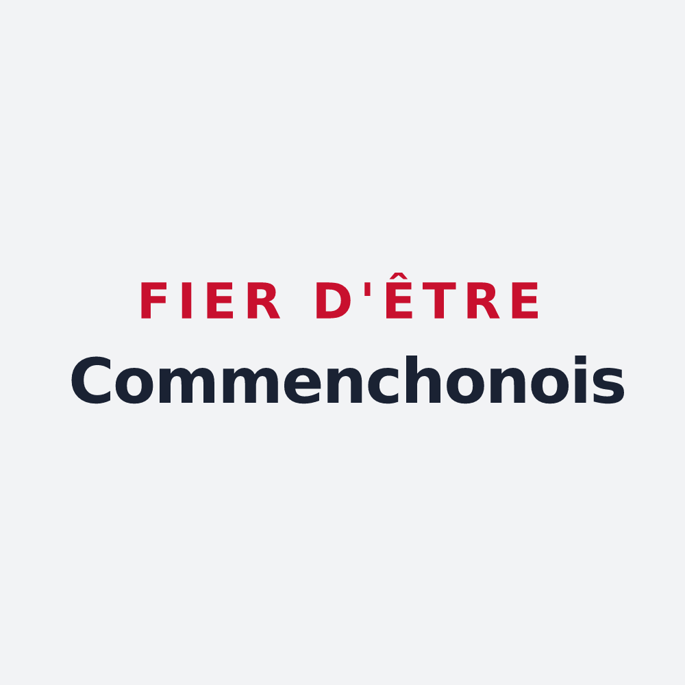 Poster « Fier d'être Commenchonois » — design pour Commenchon