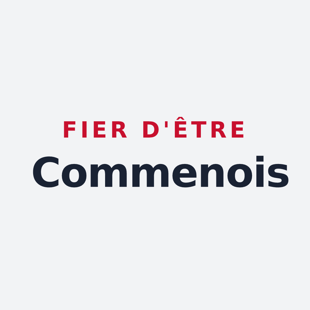 Poster « Fier d'être Commenois » — design pour Commeny