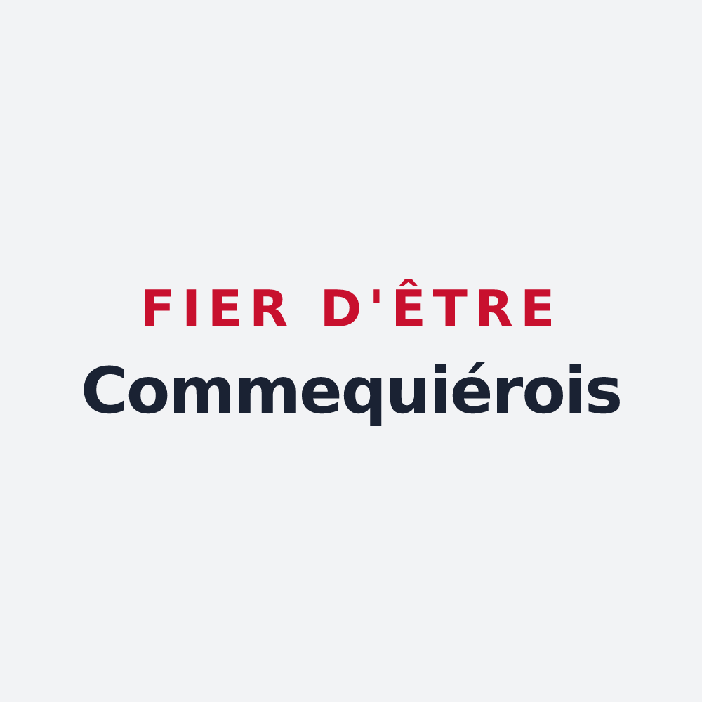 Poster « Fier d'être Commequiérois » — design pour Commequiers