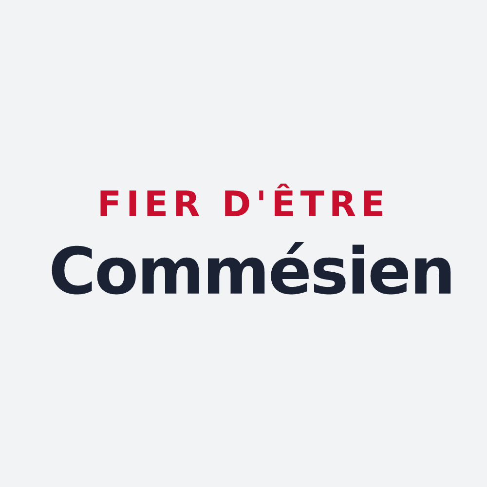 Poster « Fier d'être Commésien » — design pour Commes