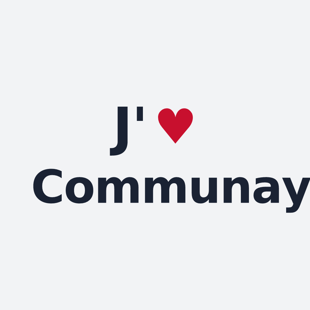 Poster personnalisé Communay — design J'aime Communay