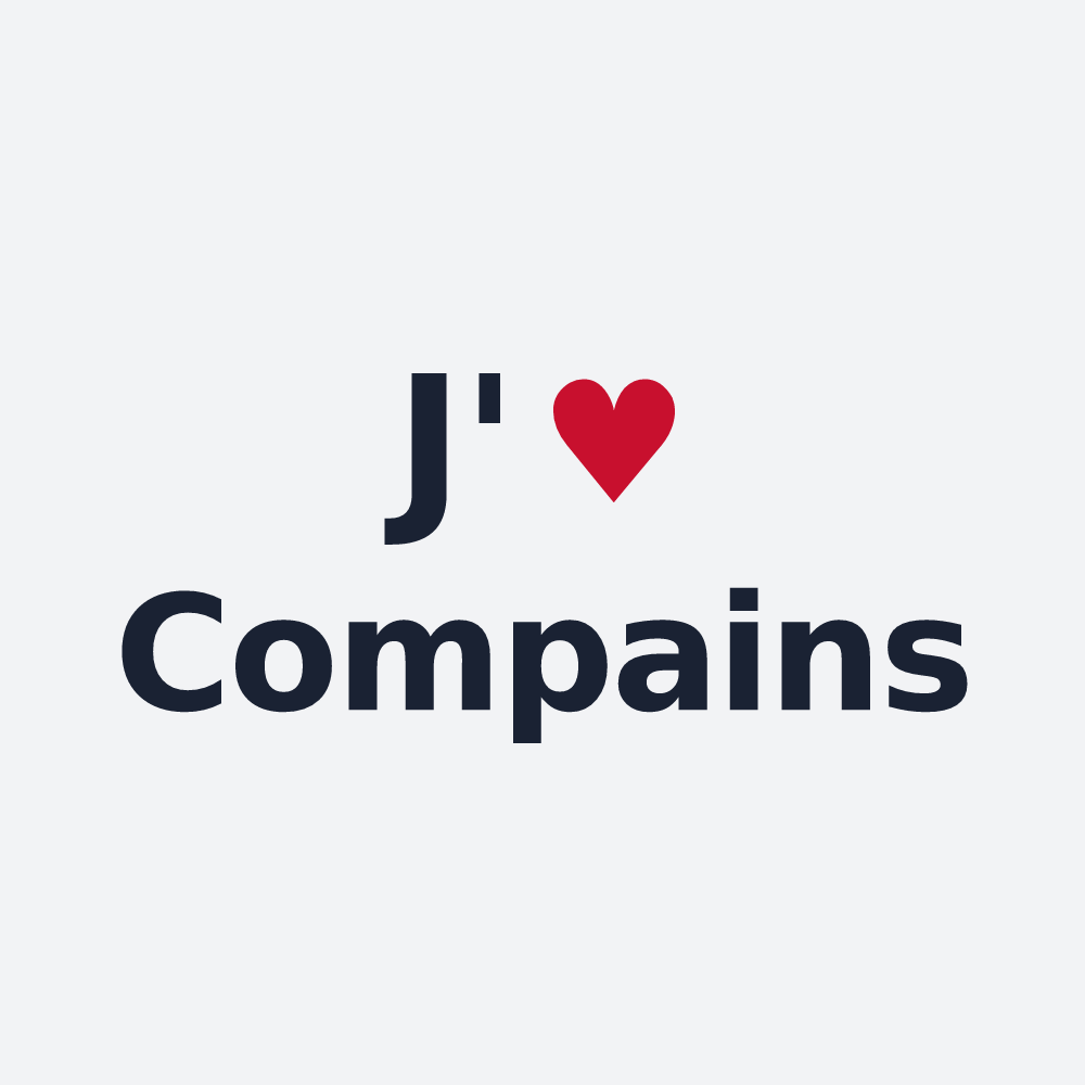 Poster personnalisé Compains — design J'aime Compains