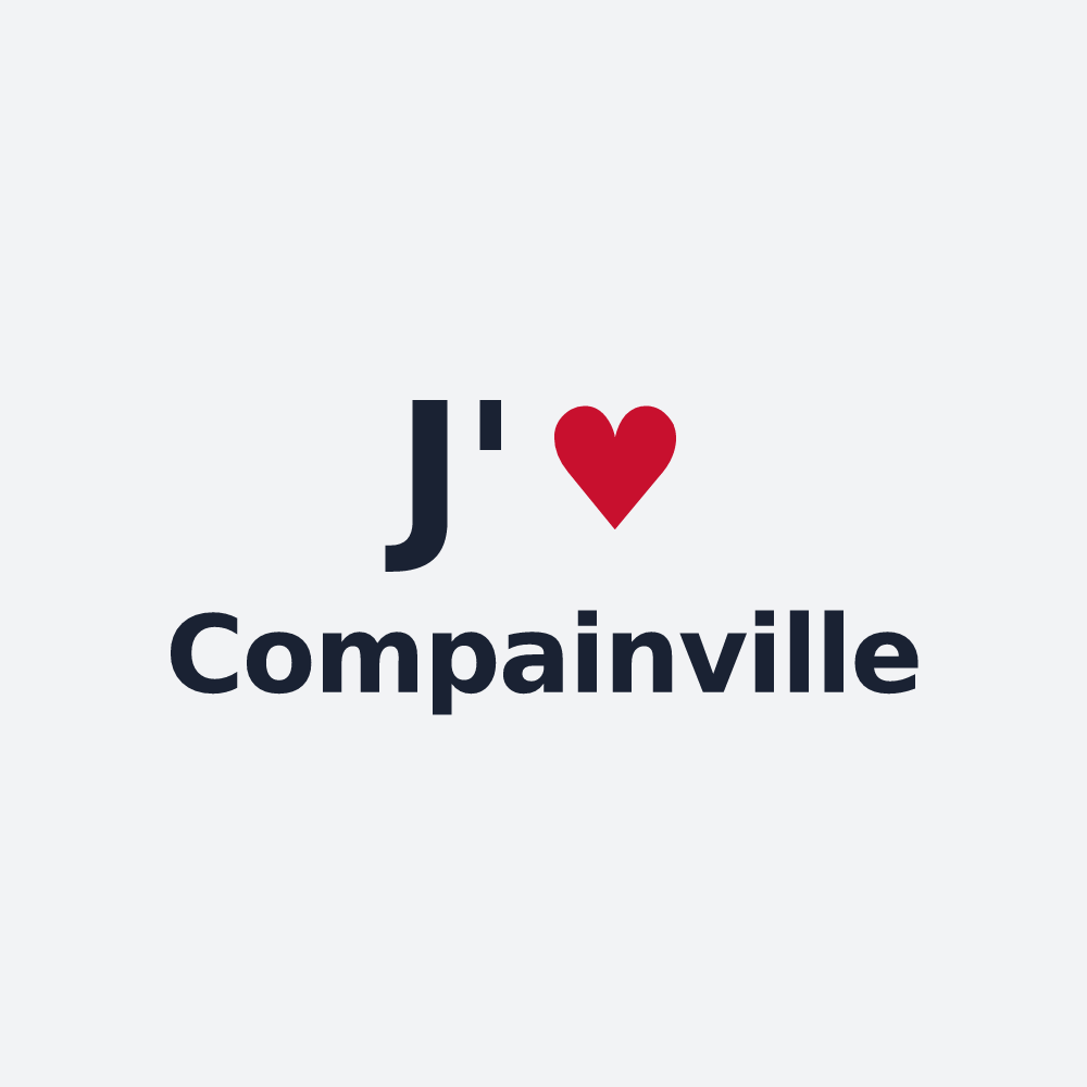 Poster personnalisé Compainville — design J'aime Compainville
