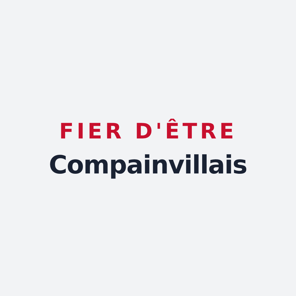 Poster « Fier d'être Compainvillais » — design pour Compainville