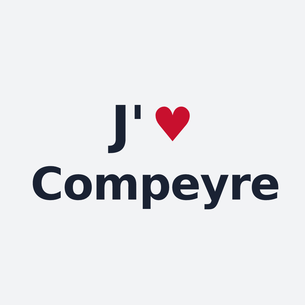 Poster personnalisé Compeyre — design J'aime Compeyre