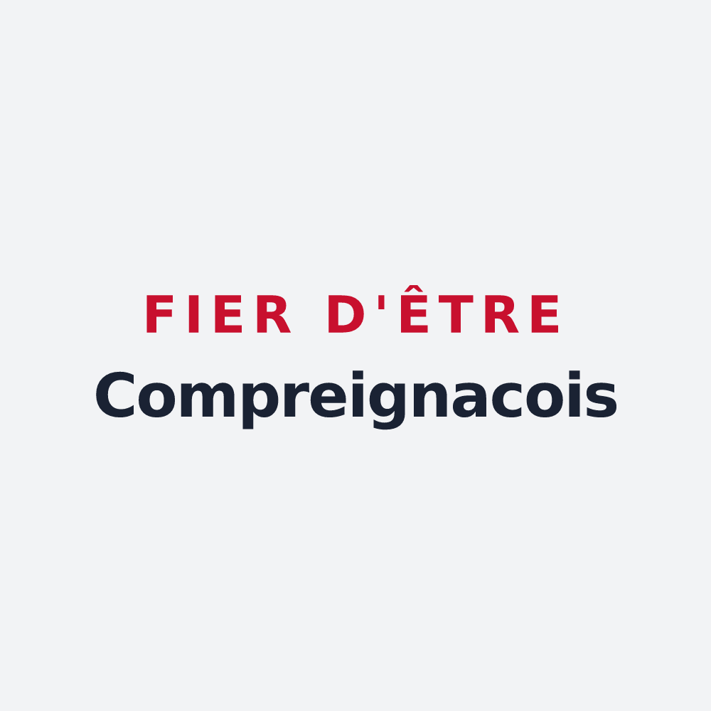 Poster « Fier d'être Compreignacois » — design pour Compreignac