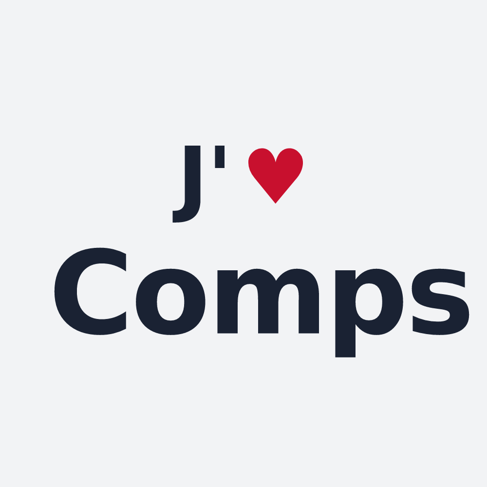 Poster personnalisé Comps — design J'aime Comps