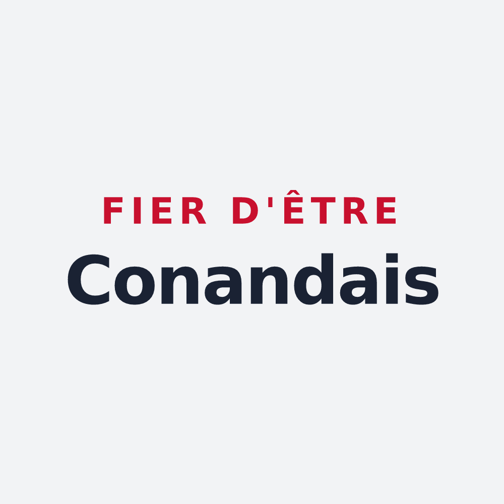 Poster « Fier d'être Conandais » — design pour Conand