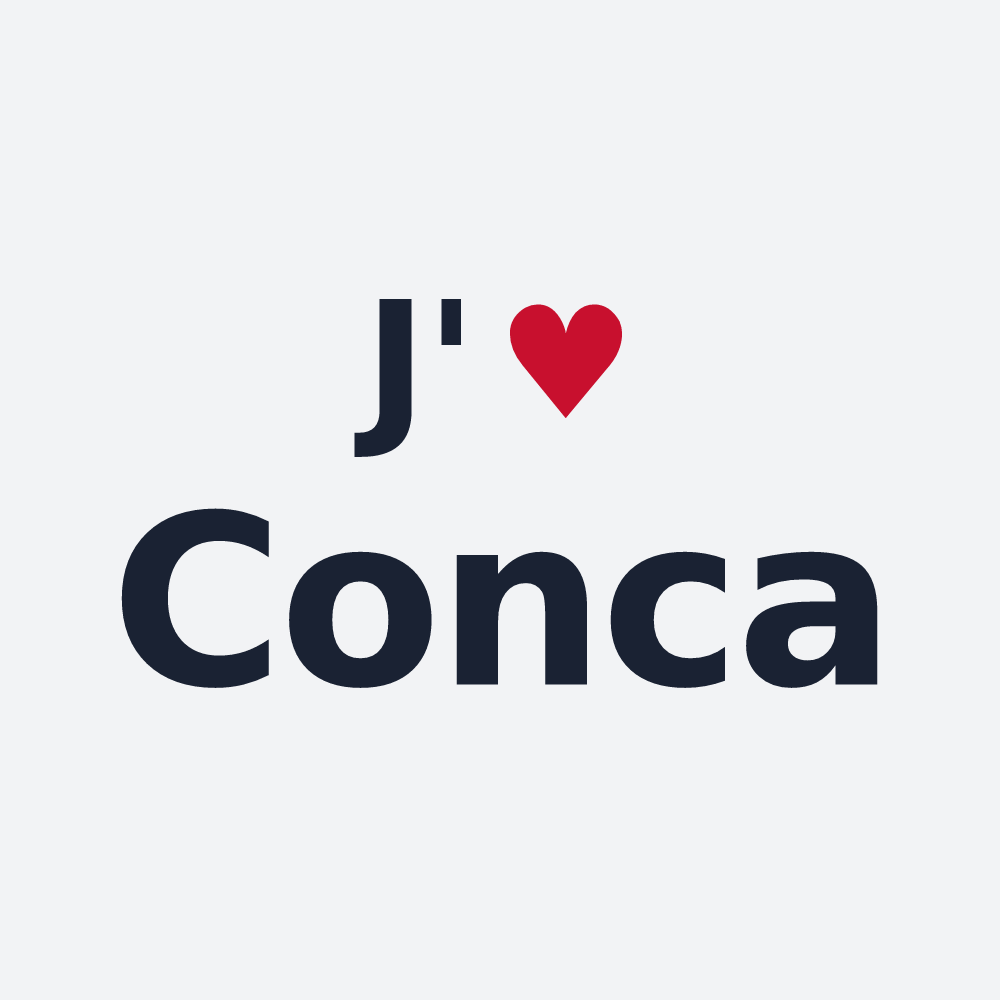 Poster personnalisé Conca — design J'aime Conca