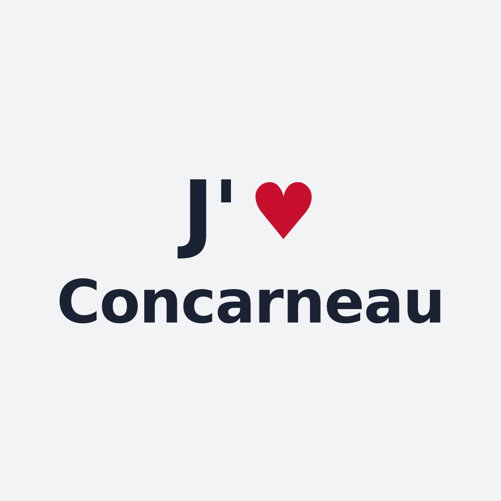 Poster personnalisé Concarneau — design J'aime Concarneau