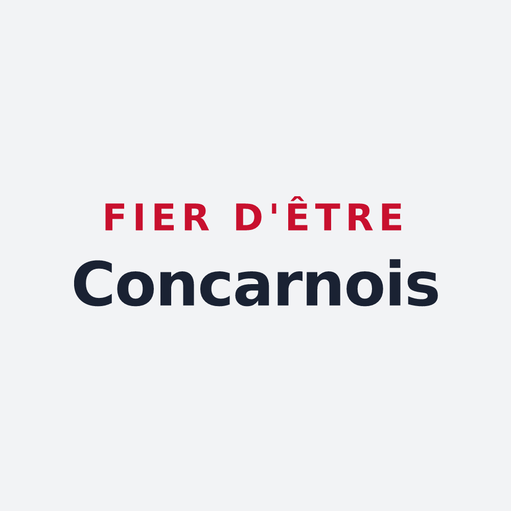 Poster « Fier d'être Concarnois » — design pour Concarneau