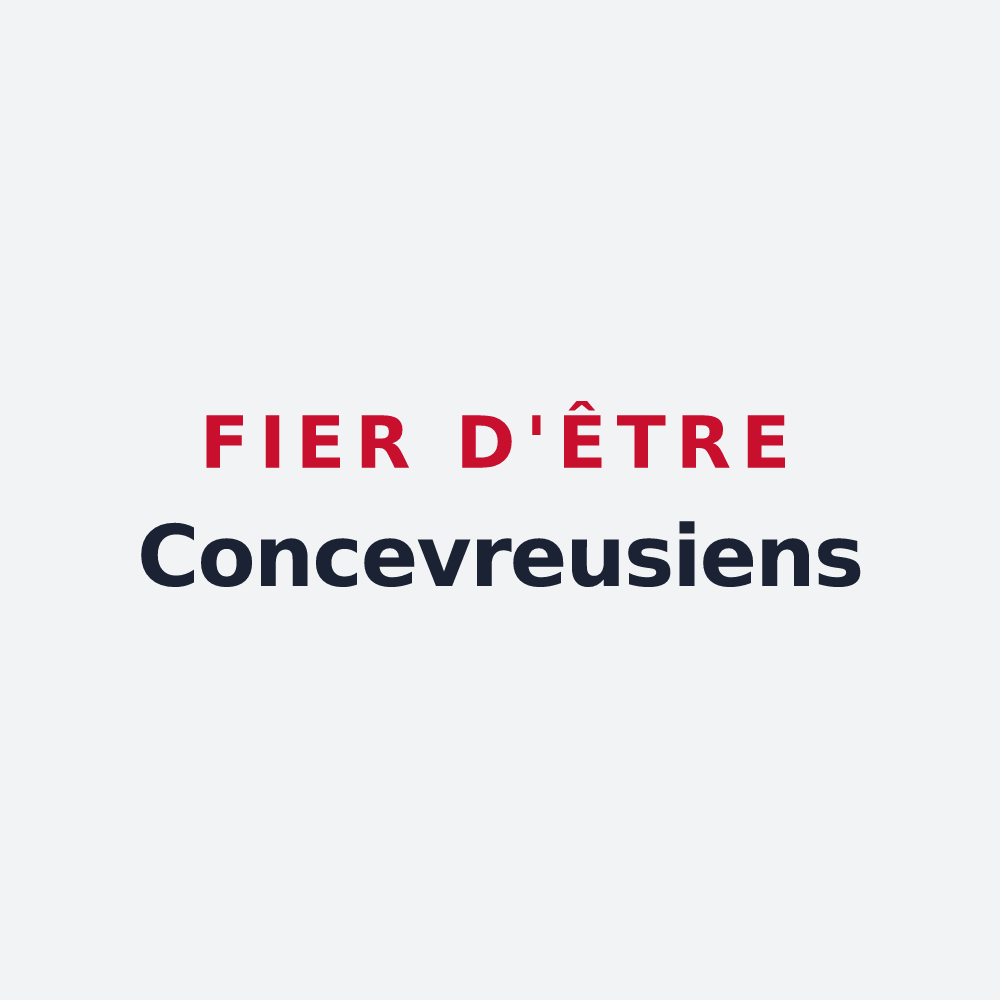 Poster « Fier d'être Concevreusiens » — design pour Concevreux