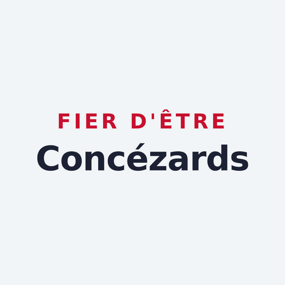 Poster « Fier d'être Concézards » — design pour Concèze