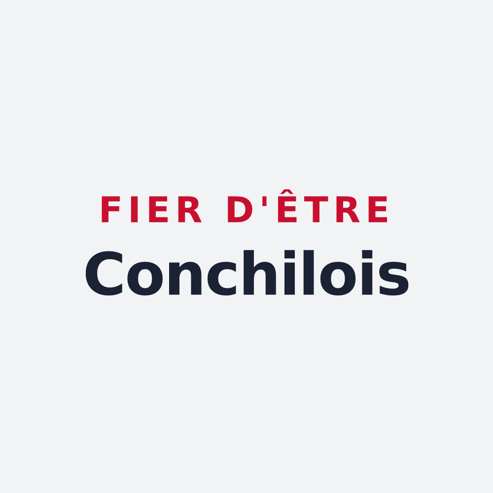 Poster « Fier d'être Conchilois » — design pour Conchil-le-Temple