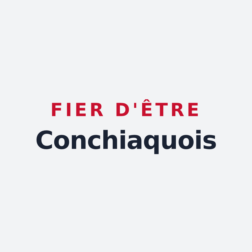 Poster « Fier d'être Conchiaquois » — design pour Conchy-sur-Canche