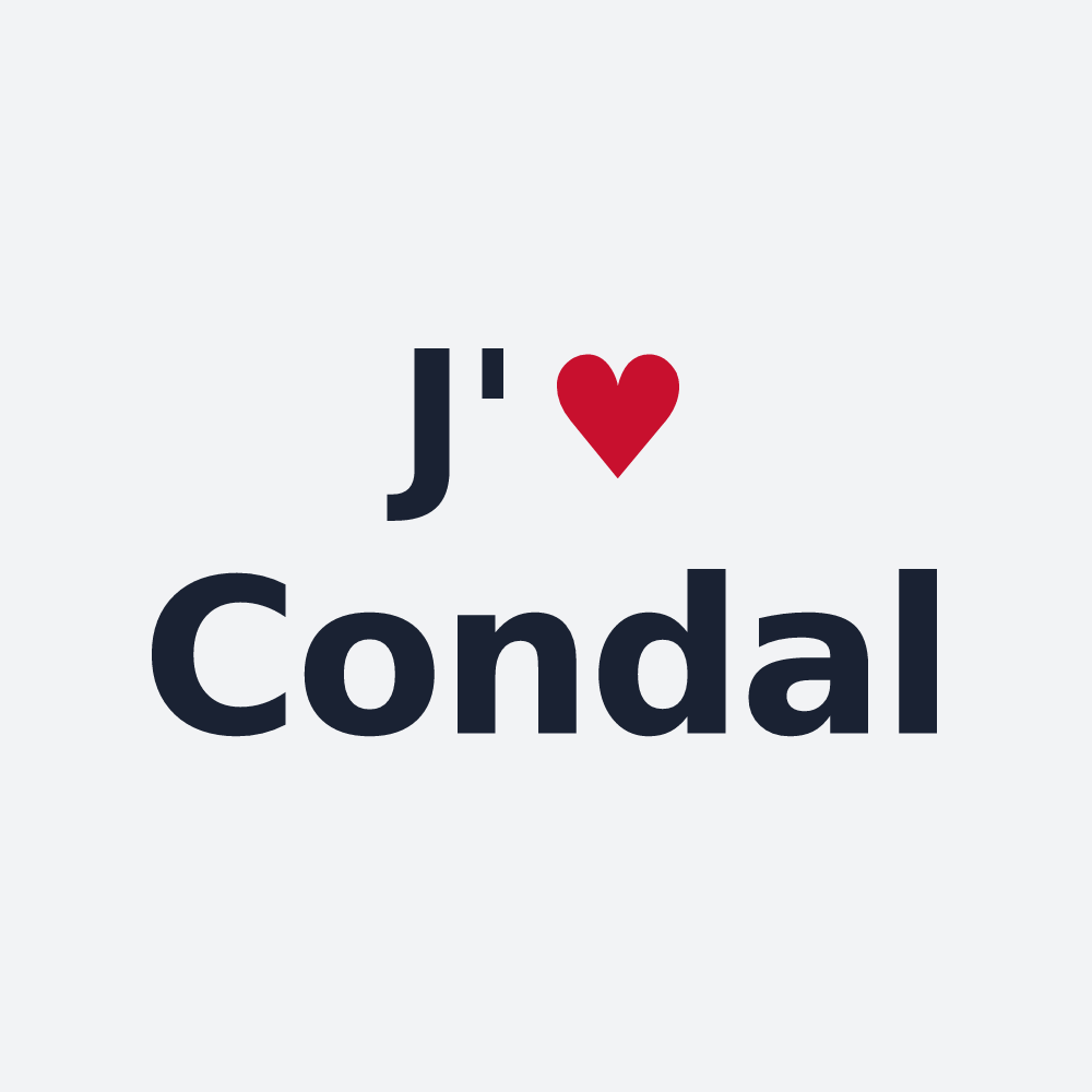 Poster personnalisé Condal — design J'aime Condal