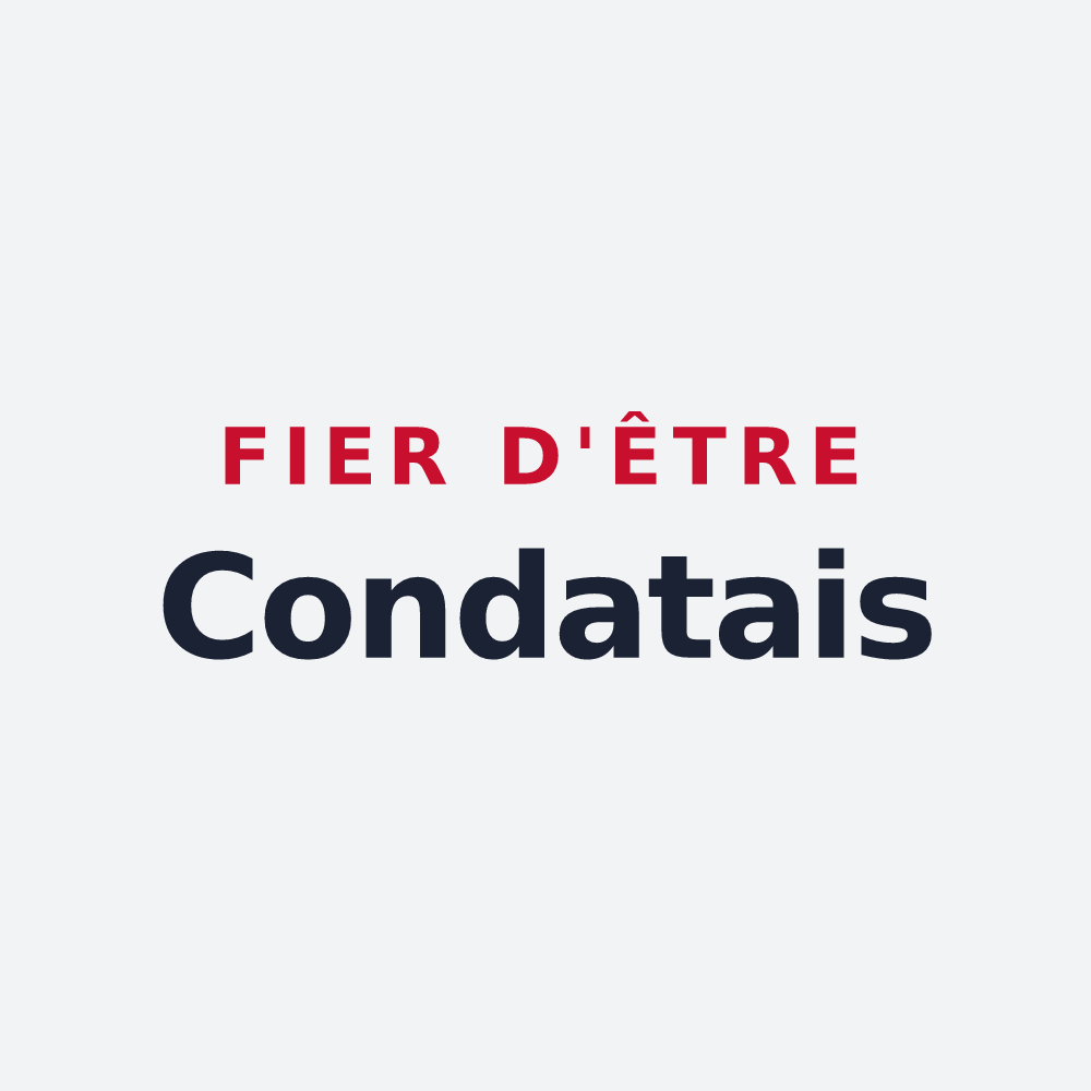 Poster « Fier d'être Condatais » — design pour Condat