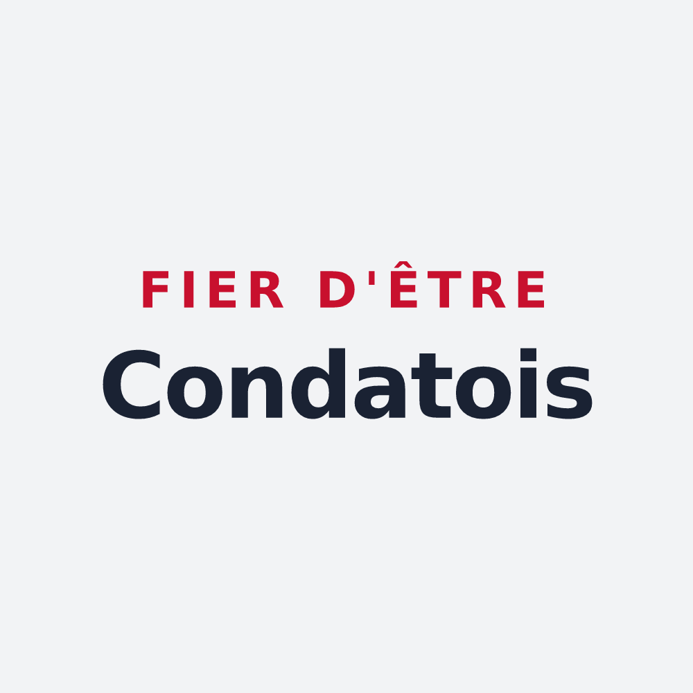 Poster « Fier d'être Condatois » — design pour Condat-sur-Vézère