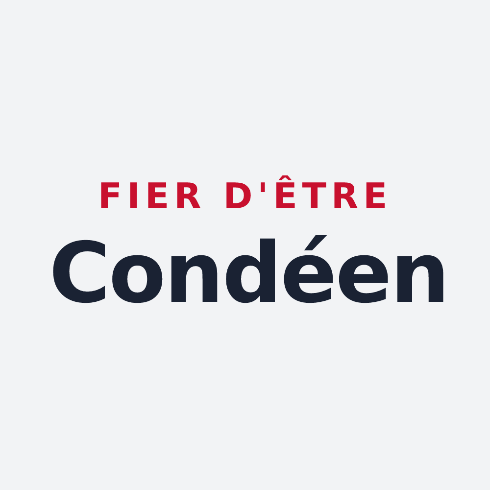 Poster « Fier d'être Condéen » — design pour Condé-sur-Marne