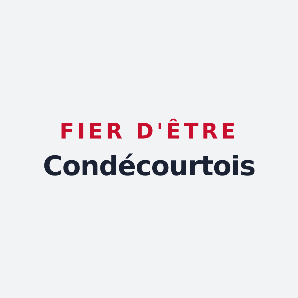 Poster « Fier d'être Condécourtois » — design pour Condécourt