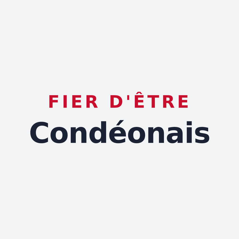 Poster « Fier d'être Condéonais » — design pour Condéon