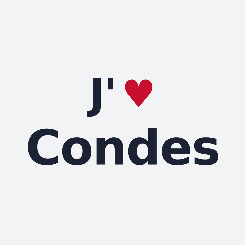 Poster personnalisé Condes — design J'aime Condes
