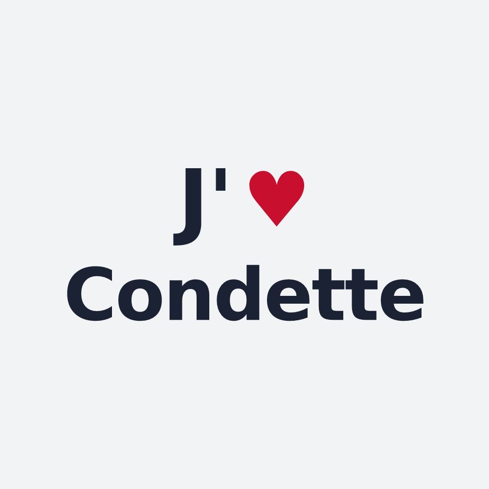 Poster personnalisé Condette — design J'aime Condette