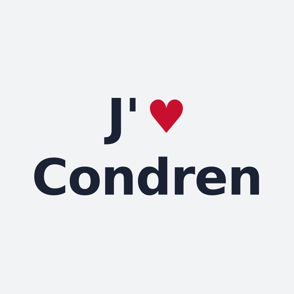 Poster personnalisé Condren — design J'aime Condren