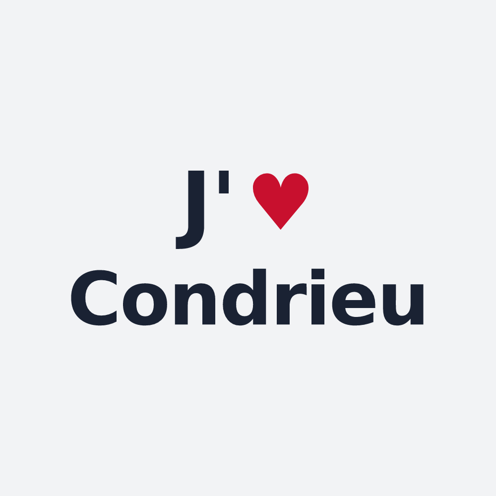 Poster personnalisé Condrieu — design J'aime Condrieu
