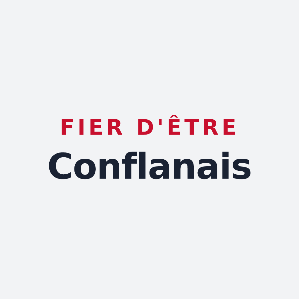 Poster « Fier d'être Conflanais » — design pour Conflans-en-Jarnisy