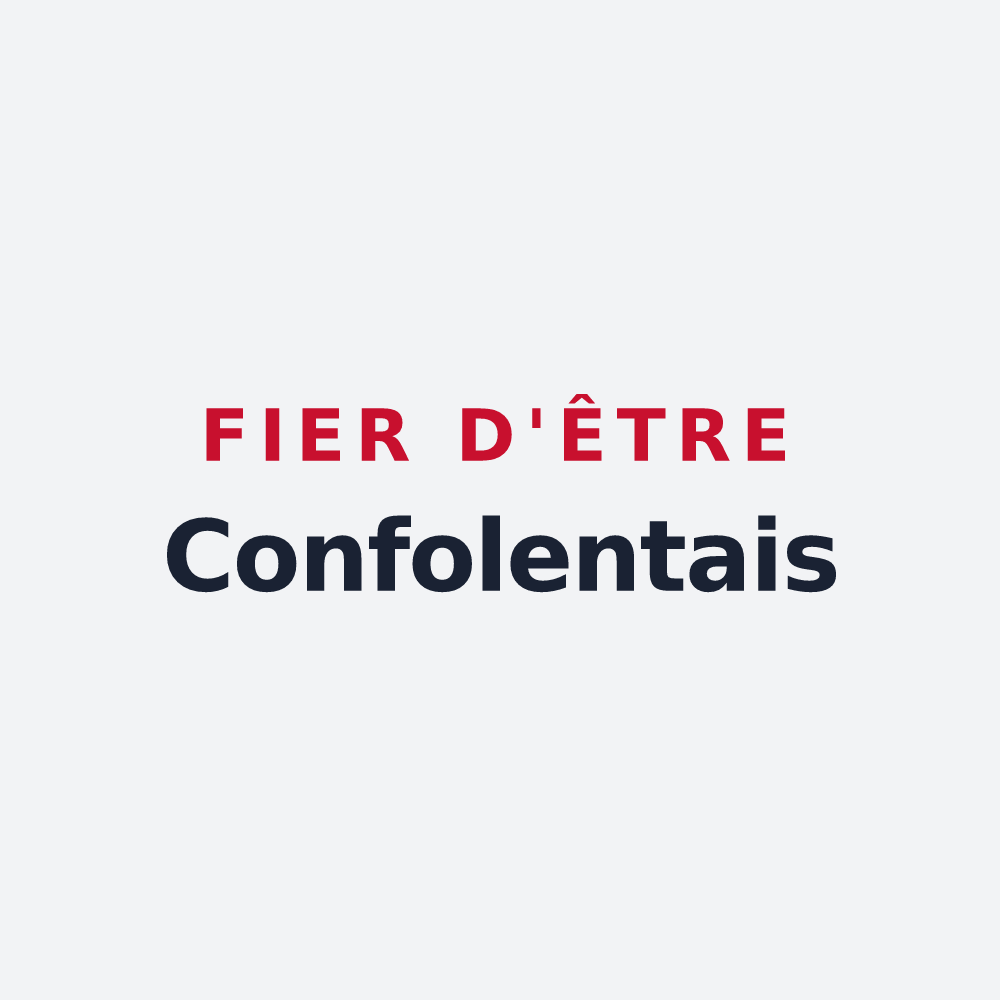 Poster « Fier d'être Confolentais » — design pour Confolens