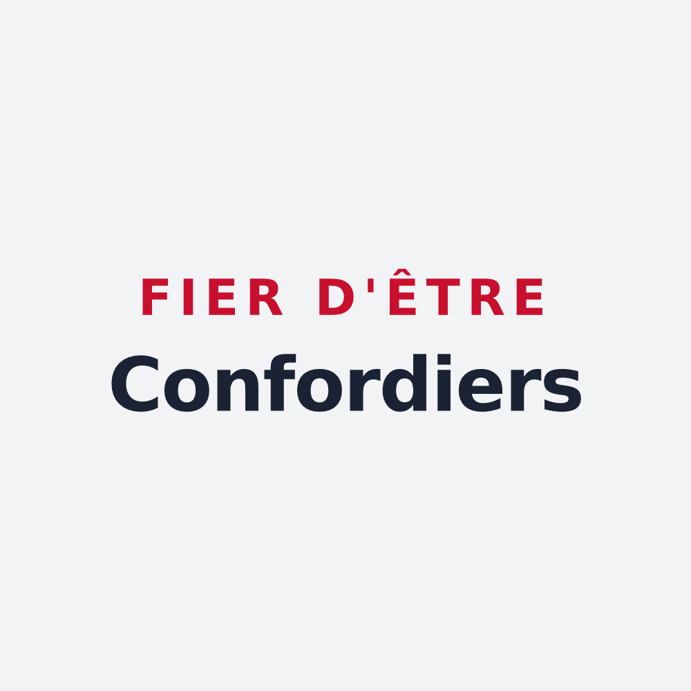 Poster « Fier d'être Confordiers » — design pour Confort