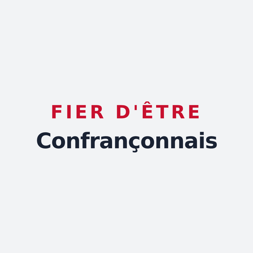 Poster « Fier d'être Confrançonnais » — design pour Confrançon