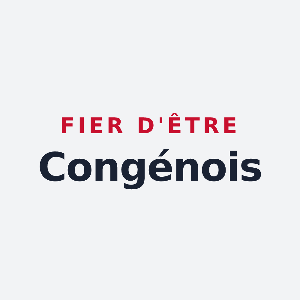 Poster « Fier d'être Congénois » — design pour Congénies