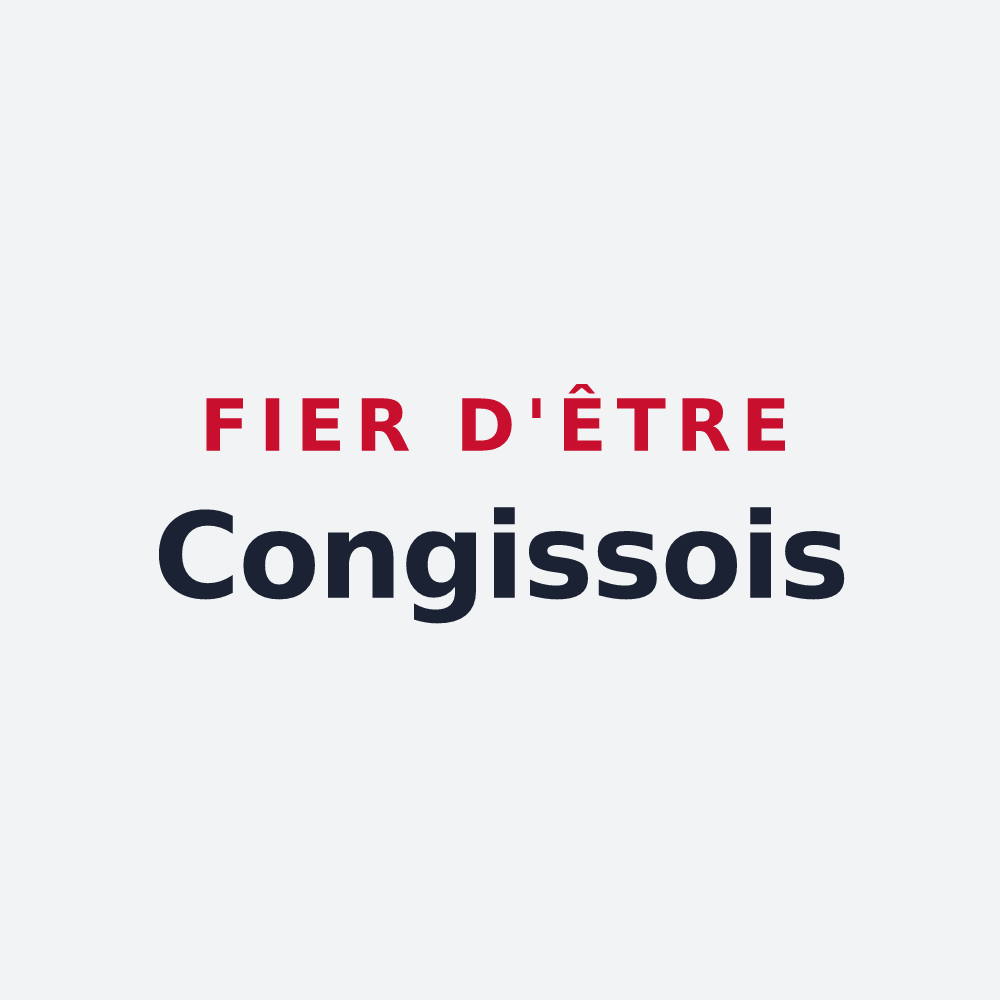 Poster « Fier d'être Congissois » — design pour Congis-sur-Thérouanne
